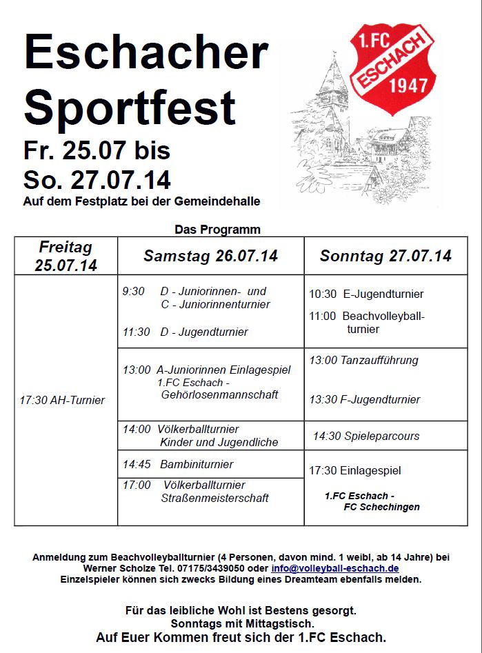 Eschacher Sportfest 2014